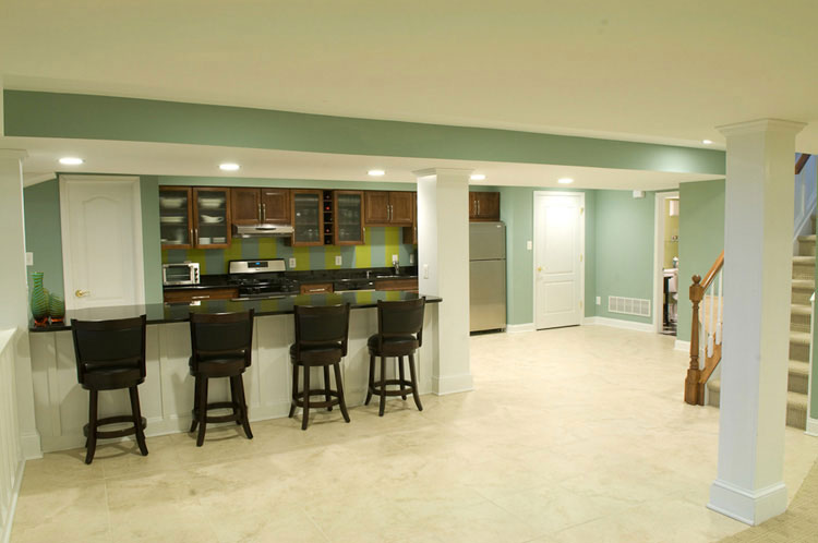 Cherry Hill & Haddenfield NJ's best choice for finished basement remodeling with SAH BUilders 
