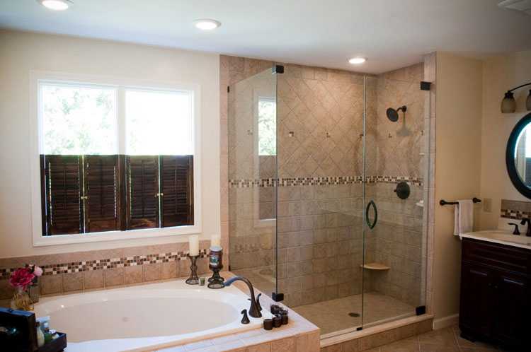 Superior bathroom remodeling with Moen and Delta by SAH Builders in cherry hill NJ